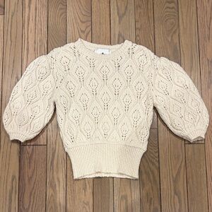 Cream Cable Knit Sweater